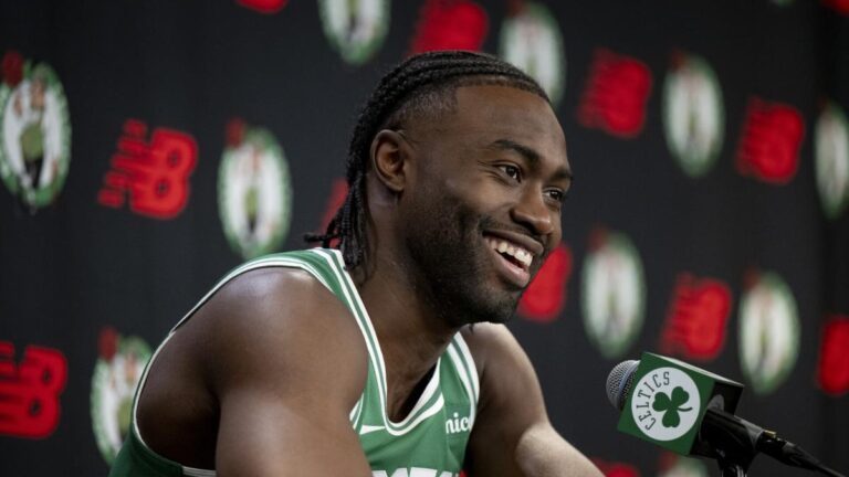 Celtics media day highlights: Jaylen Brown ‘extremely motivated,’ Porzingis targets December return