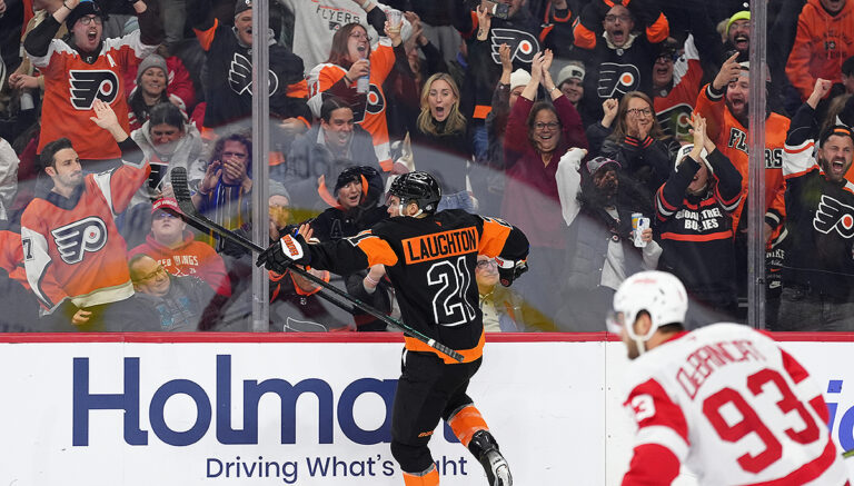 ‘It was an awesome night’ — Laughton scores all 4 goals in Flyers’ win